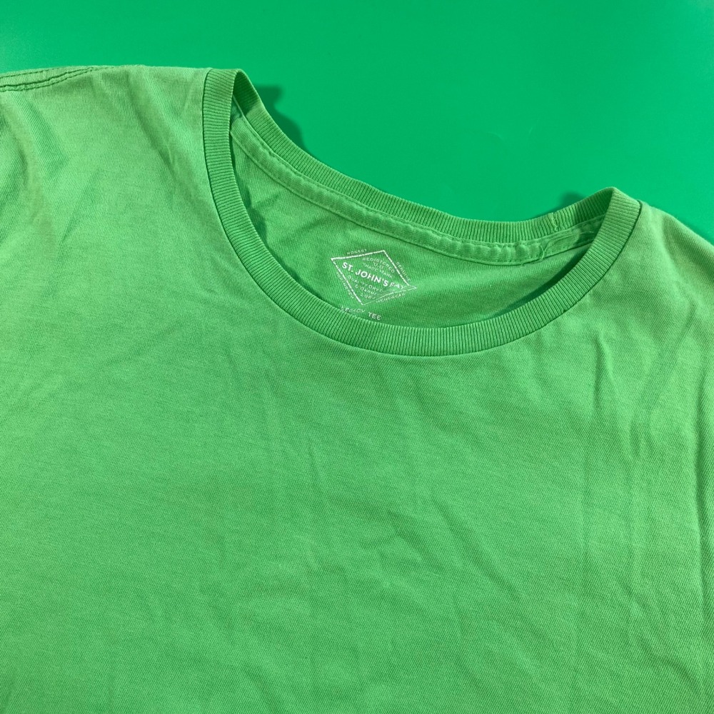 St. John's Bay Legacy‎ Tee XL Green T-Shirt Menswear Quality Dry Goods Cotton